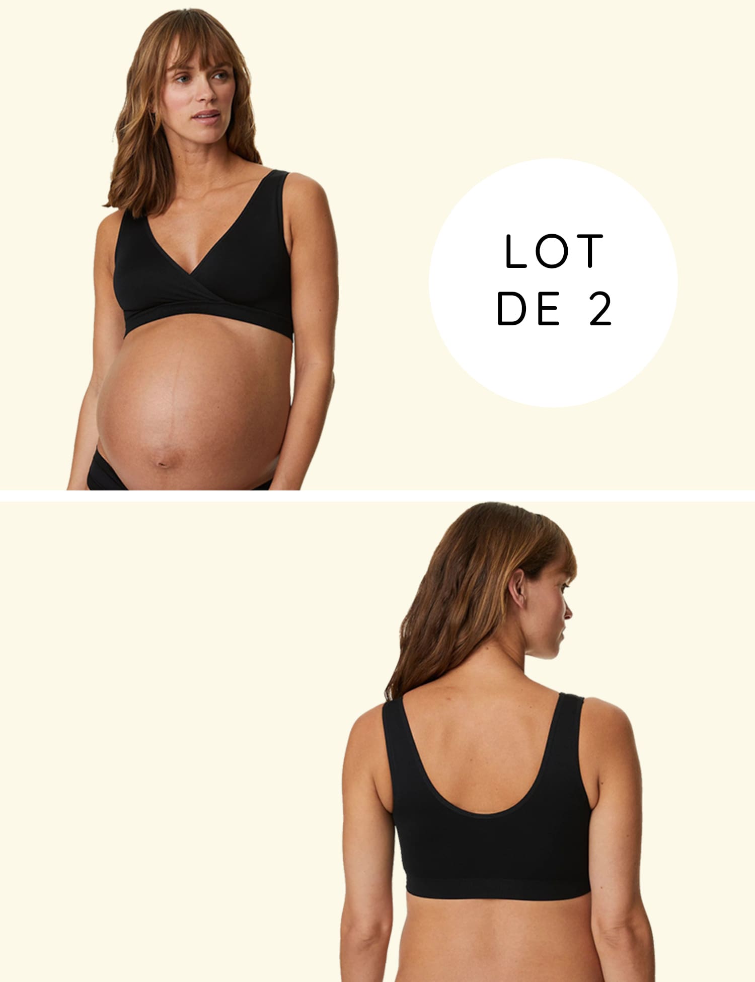 Pack of 2 - Maternity & Nursing Bralette