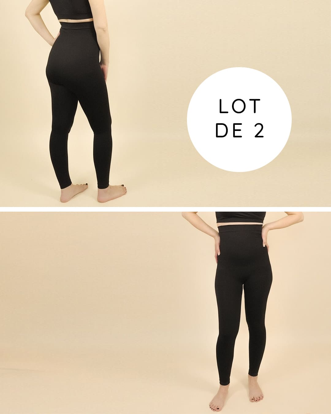 Pack of 2 - Postpartum Compression Leggings